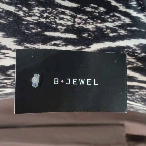 B JEWEL WOMENS DRESS SIZE L strapless rayon spandex blend materials - Picture 4 of 7